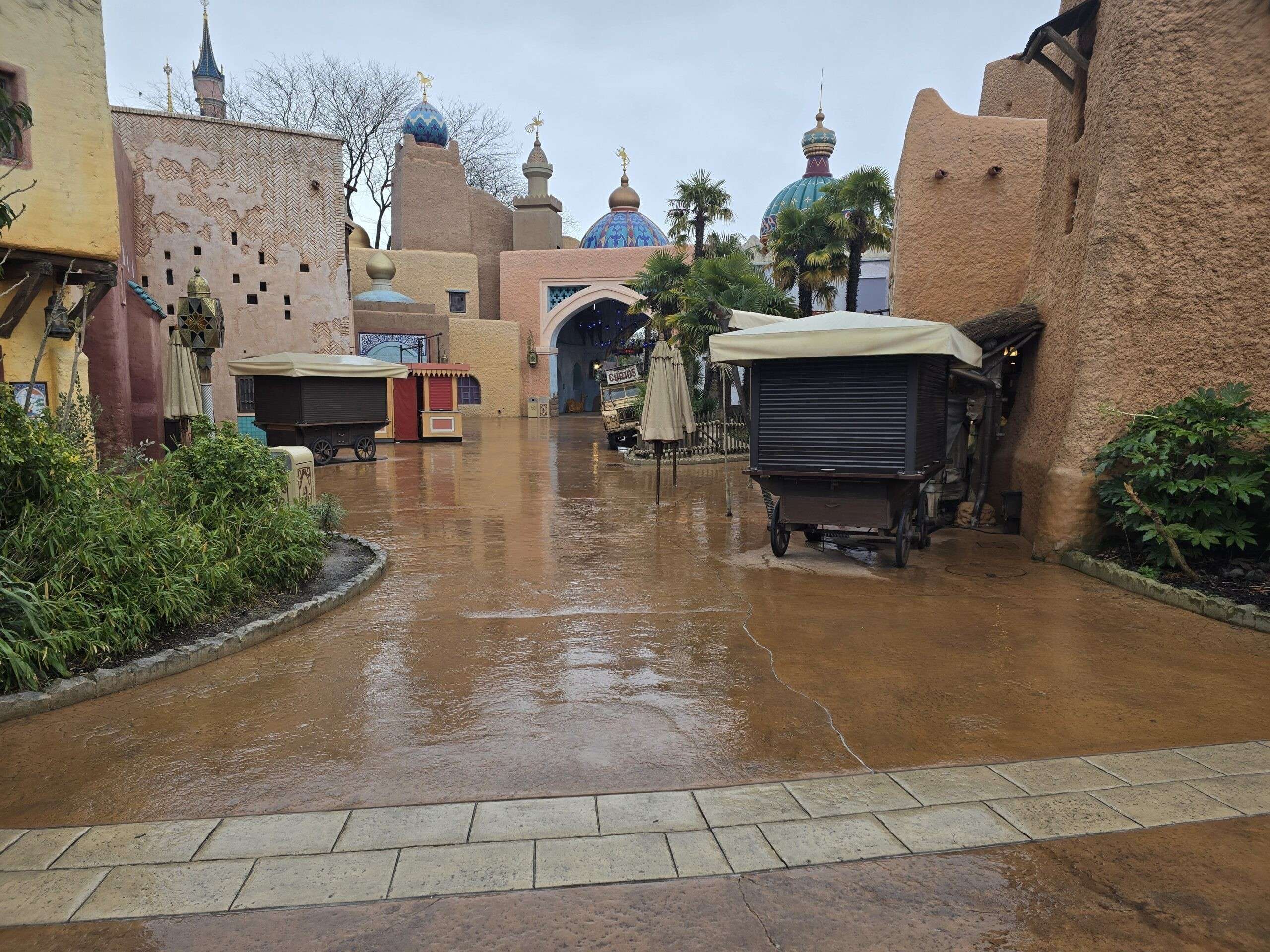 Leeg park tijdens Magic Time